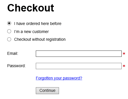 improved checkout