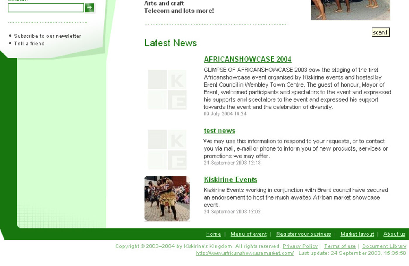 African Showcase Marketfunk Homepage footer africanshowcasemarket