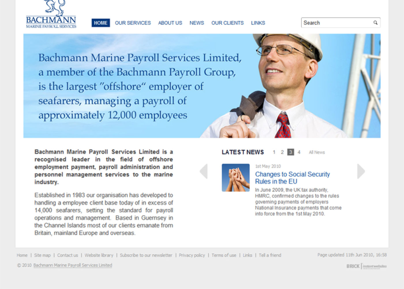 Bachmann Marine Payroll Services Homepage footer