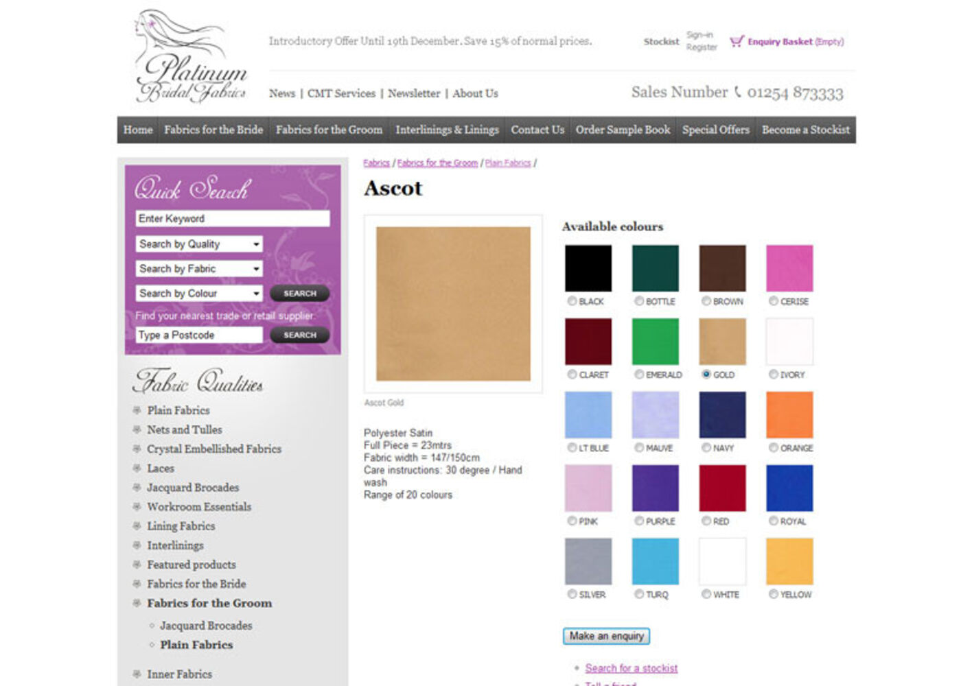 Bridal Fabrics (2009) Products