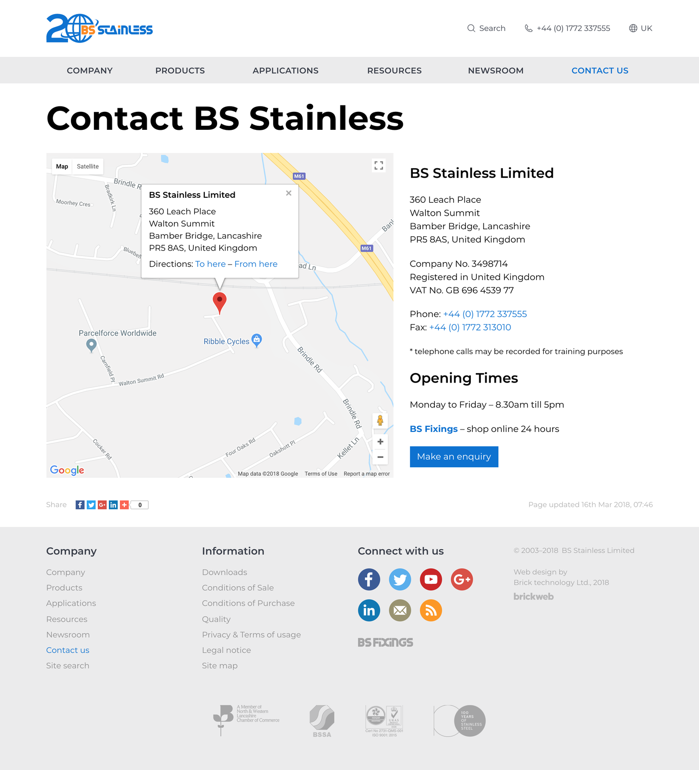 BS Stainless Contact us