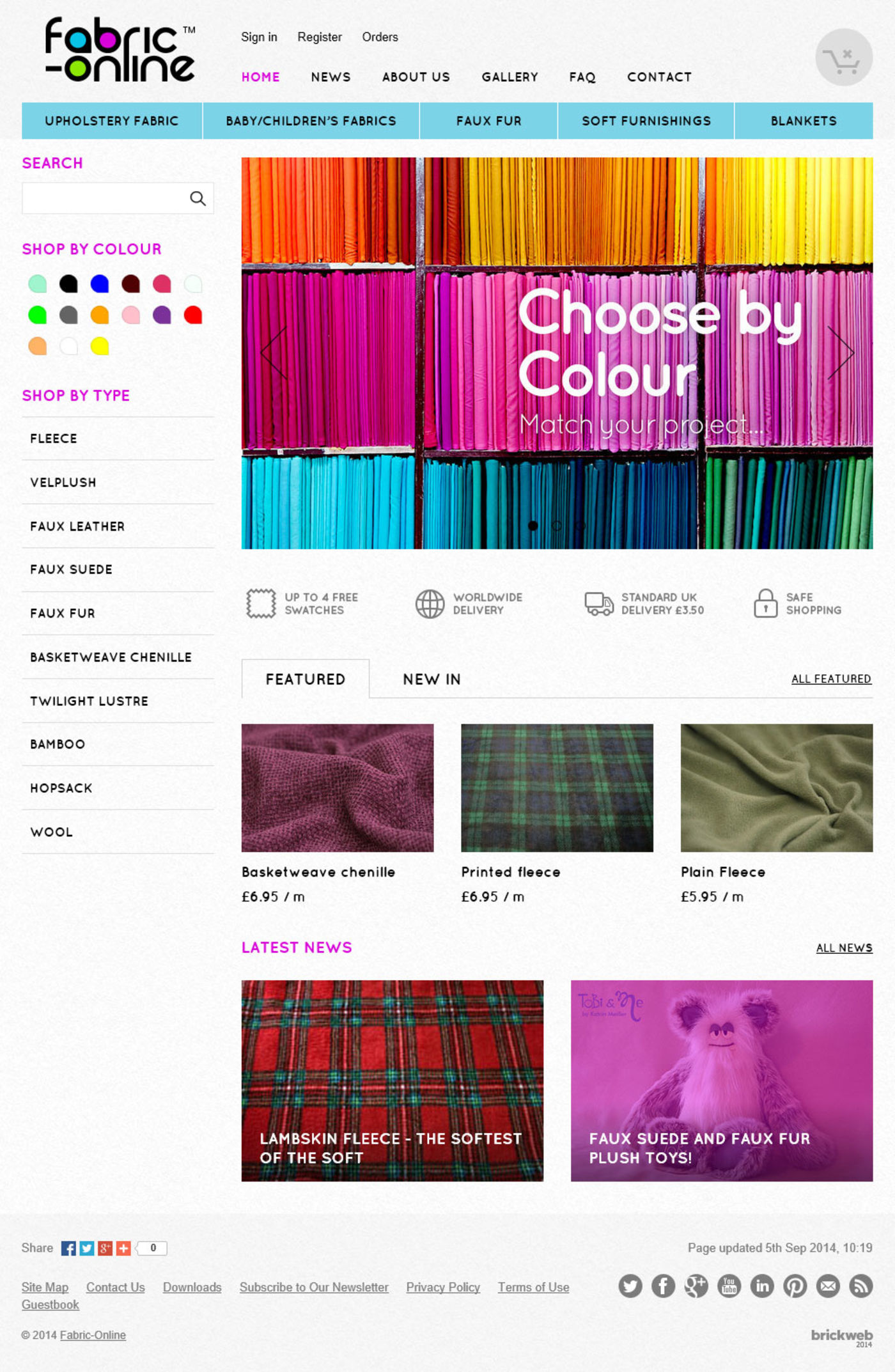 Fabric-Online Home page