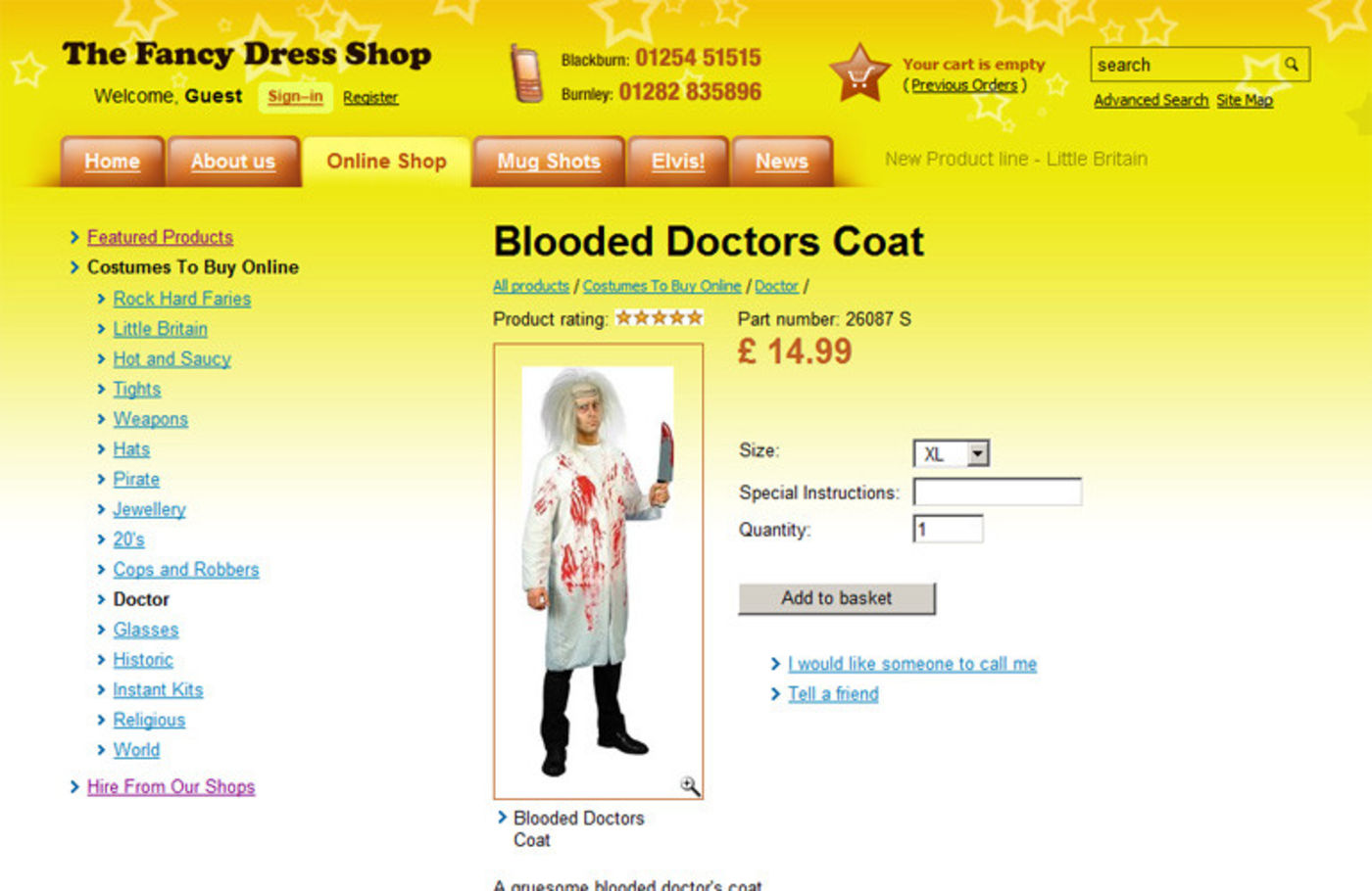 The Fancy Dress Shop Product