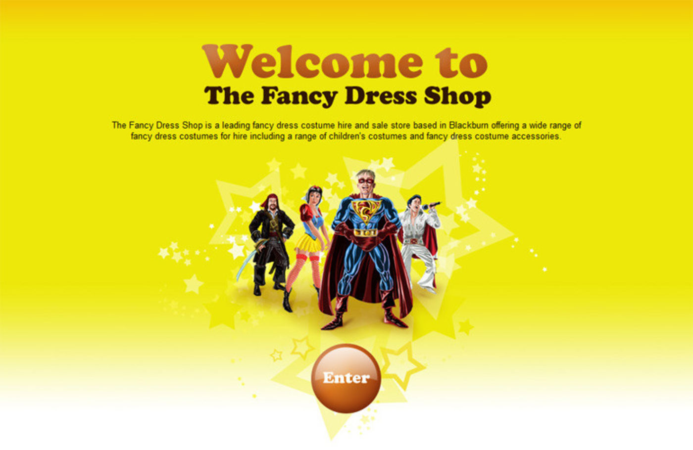 The Fancy Dress Shop Welcome