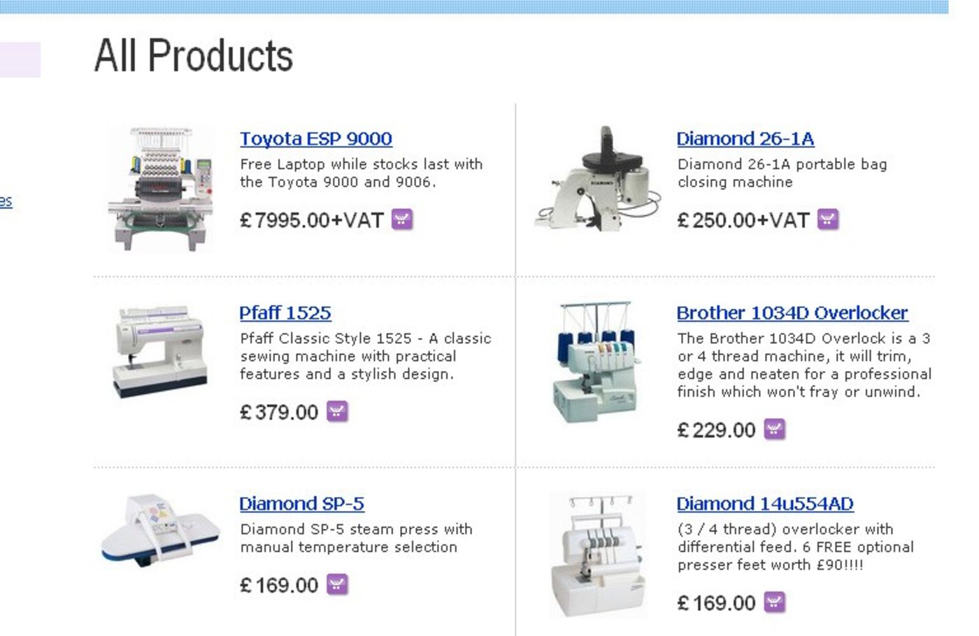 Hobkirk (2006) Products