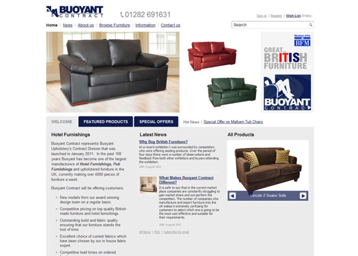 BUOYANT Contract Homepage header