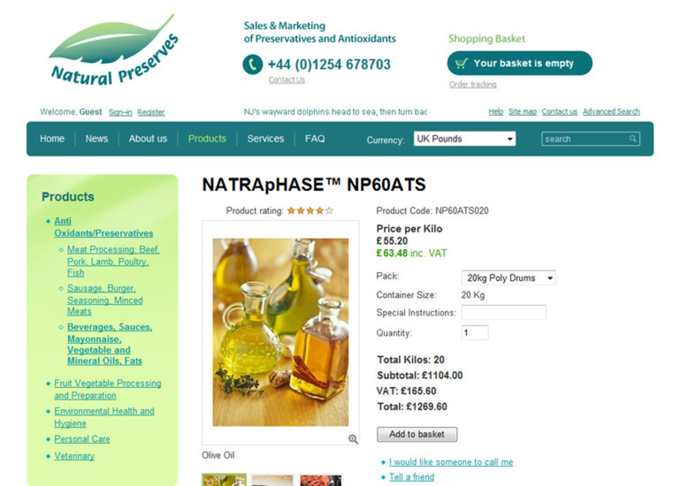 Natural Preserves Limited Product