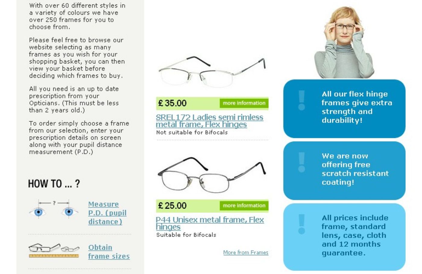 One Stop Glasses Homepage centre