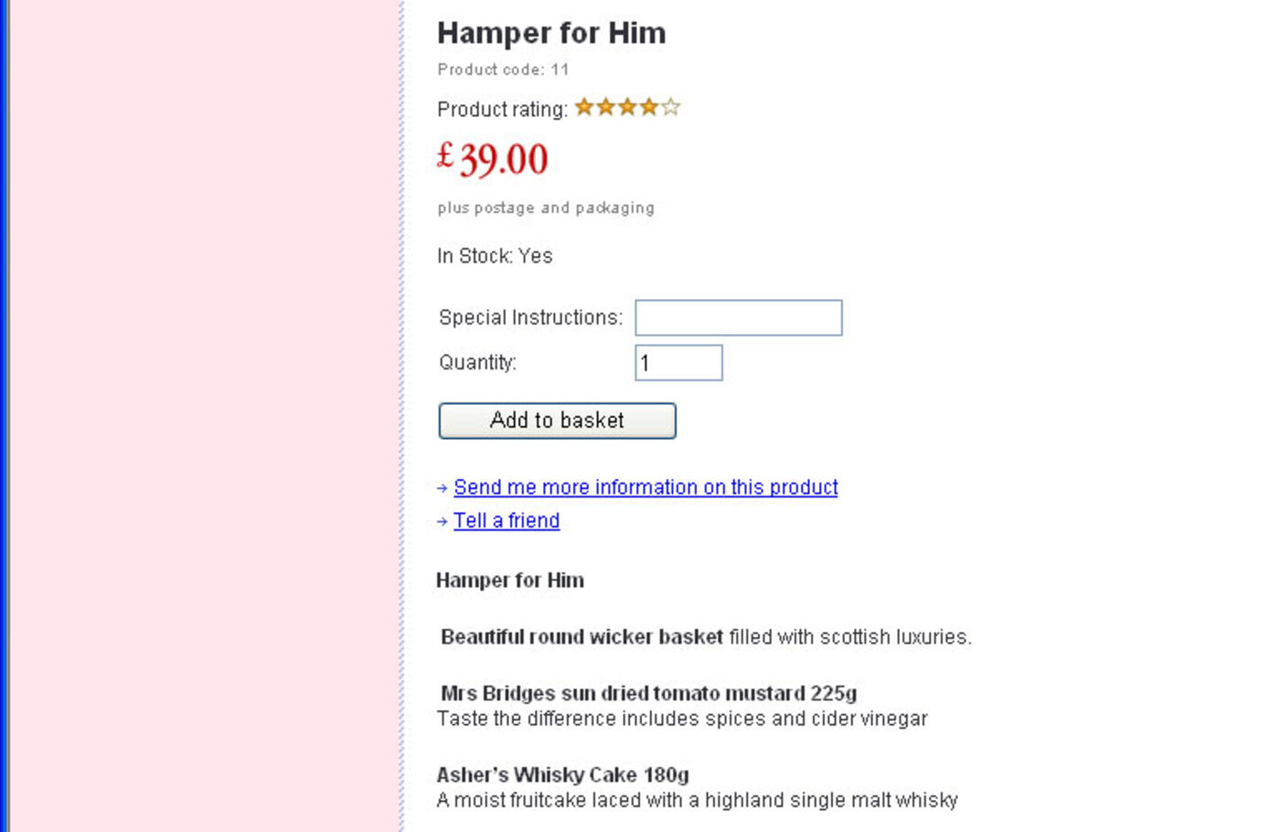 Scotland Hampers Product continue
