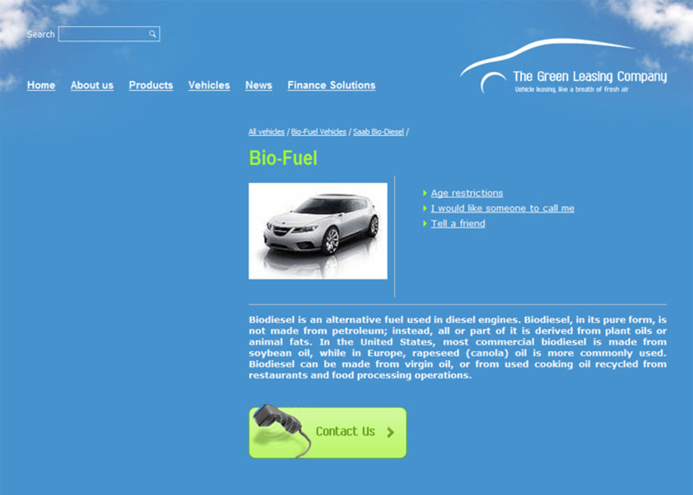 The Green Leasing Company Bio Fuel Vehicles