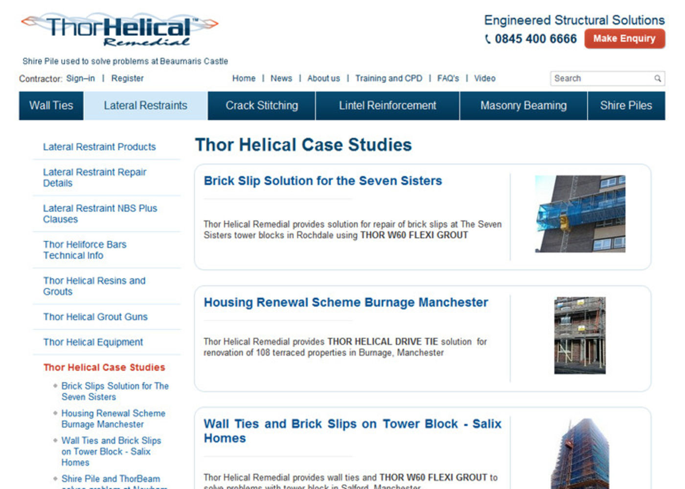 Thor Helical Remedial Case Studies 