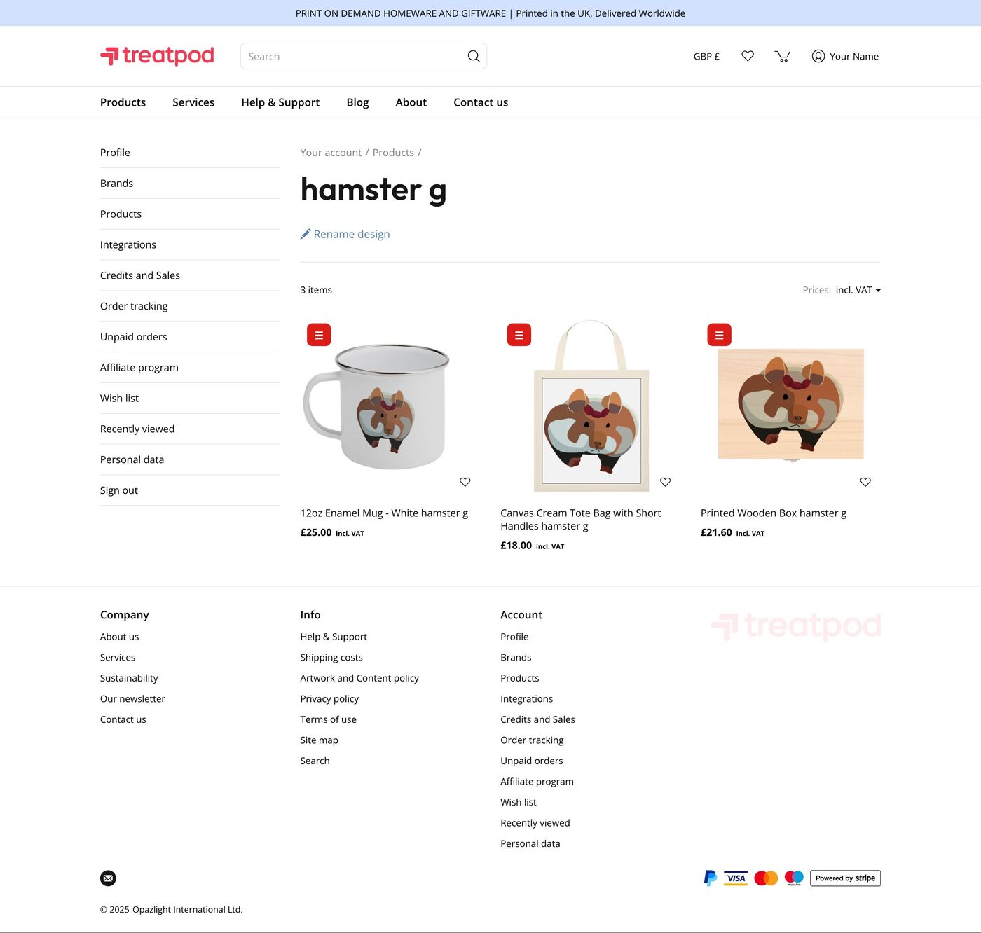 Treat Pod Personality Design Products