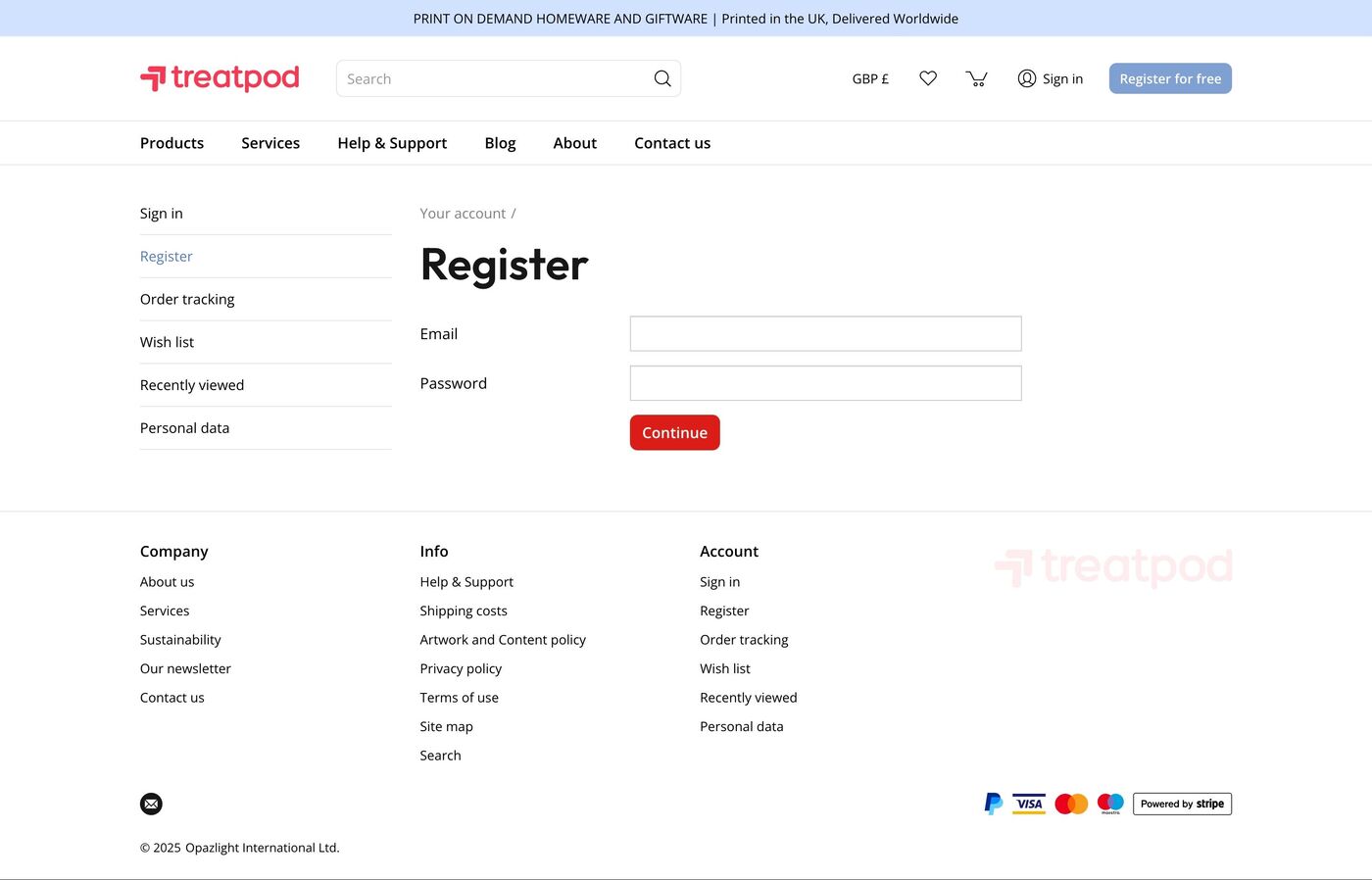 Treat Pod Register