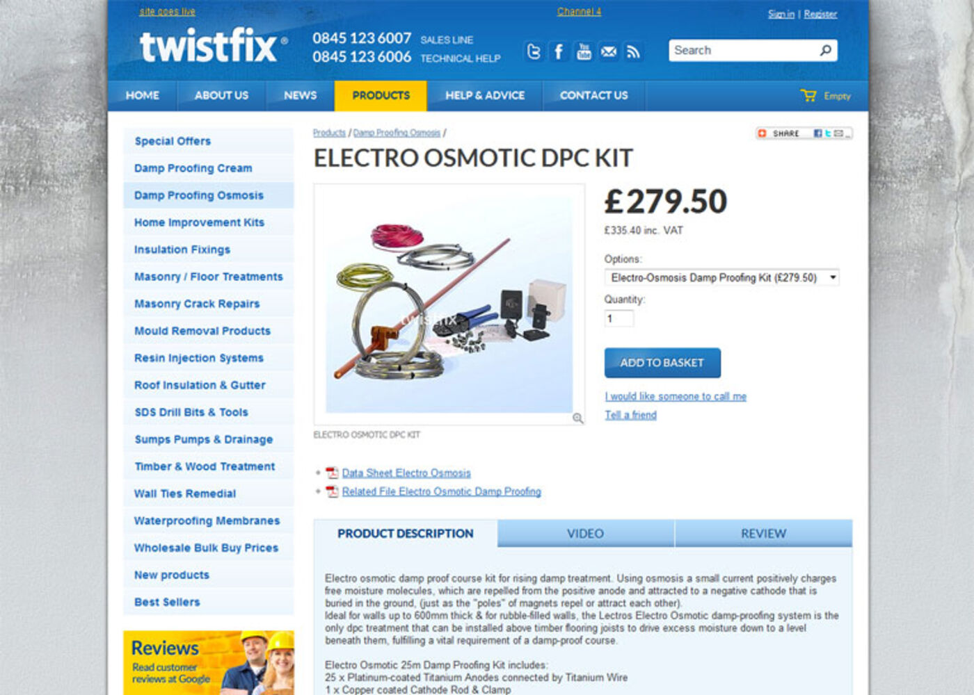 Twistfix (2011) Product page