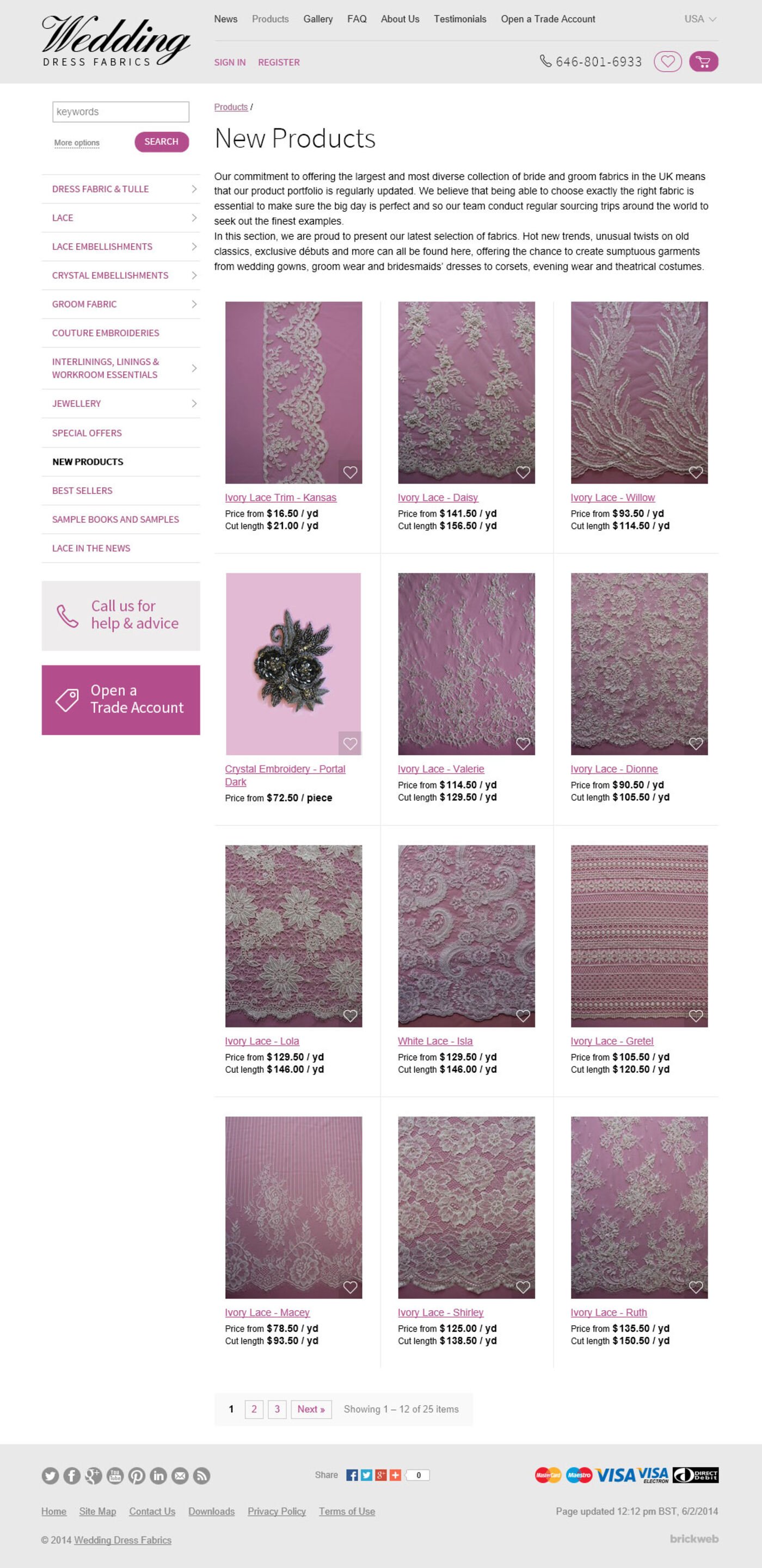 Wedding Dress Fabrics Products